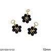 Stainless Steel Pendant Flower with Beads 8-10mm