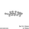 Stainless Steel Flat Rondelle Bead 3-5mm