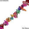 Shell Chips Beads Dyed 10-15mm