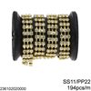 Brass Cup Chain 3 Lines SS11/PP22 194pcs/m Grade 2