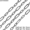 Stainless Steel Oval Link Chain 3:1 Flat Wire 15-20mm