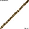 Χάνδες Αιματίτης Ροδέλα Ταγιέ 1x2mm