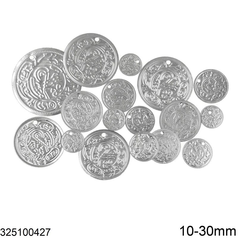 Stainless Steel Round Coin for Traditional Costumes 10-30mm