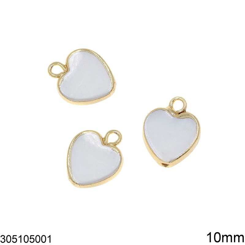 Heart Pendant with Pearl Pasta 10mm