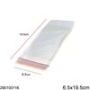 Plastic Transparent Packing Bag with Hang Hole & Sticker 6.5x19.5cm 177pieces/100gr