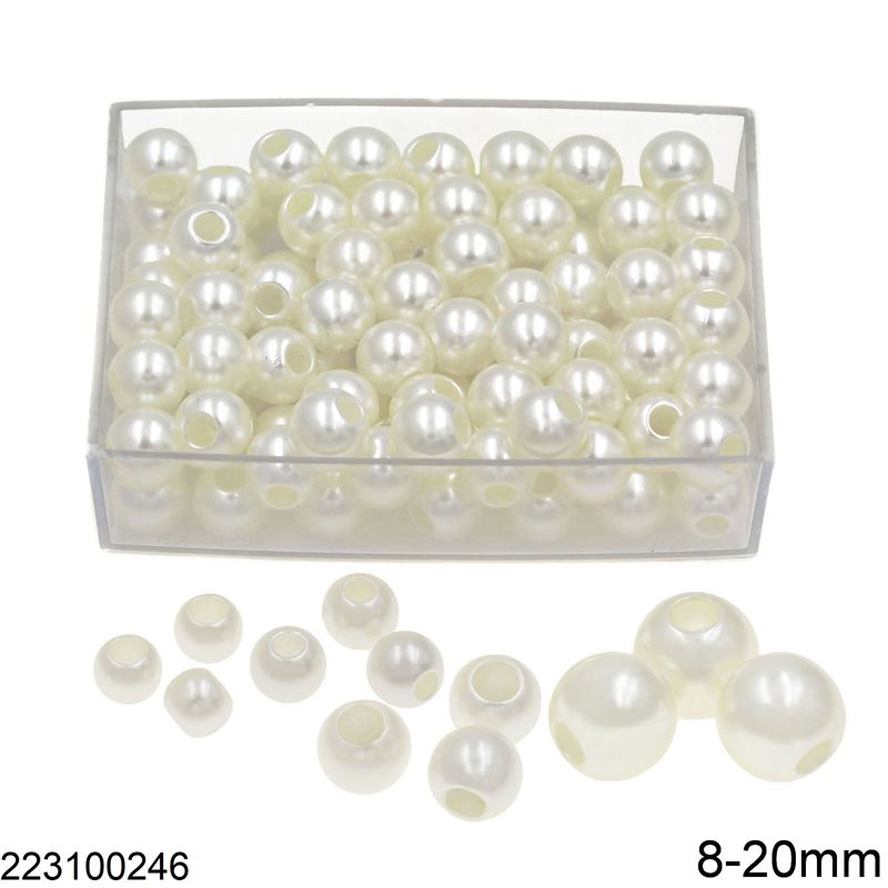 Plastic Pearl 8-20mm
