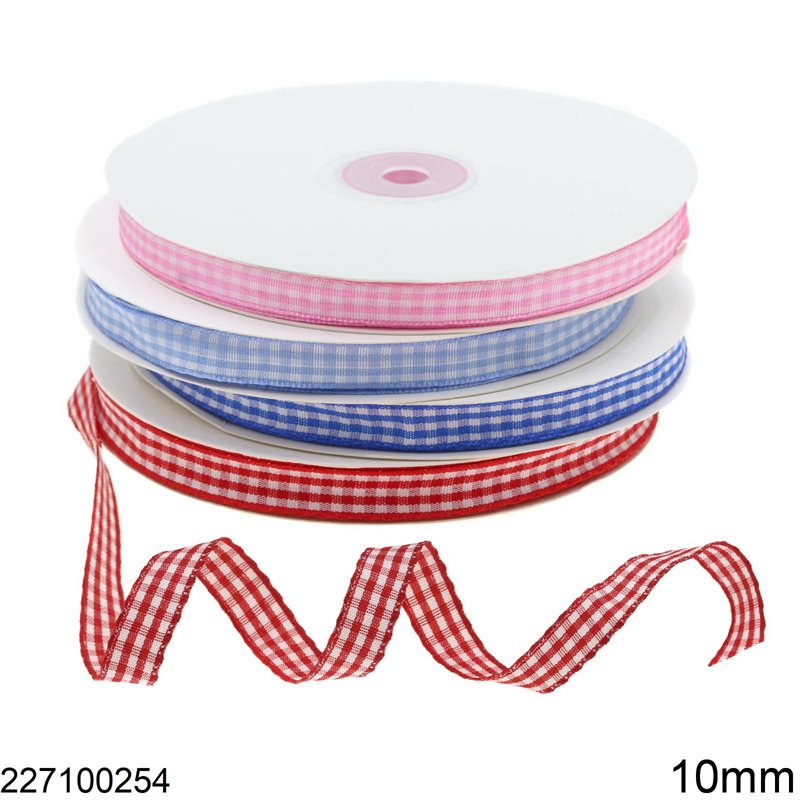 Plaid Ribbon 10mm