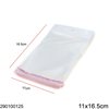 Plastic Transparent Packing Bag with Hang Hole & Sticker 11x16.5cm, 82pieces/100gr