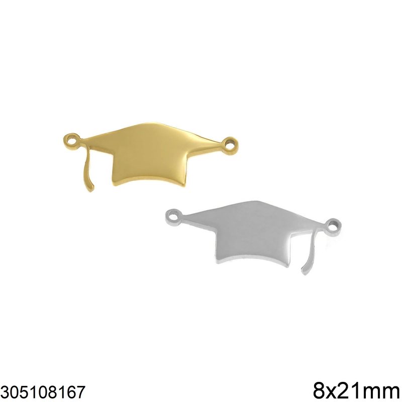 Διάστημα Ατσάλινο Καπέλο Αποφοίτησης 8x21mm