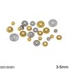 Stainless Steel Flat Rondelle Bead 3-5mm