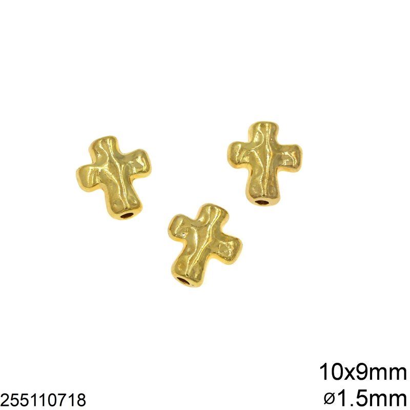 Casting Cross Bead 10x9mm with Hole 1.5mm