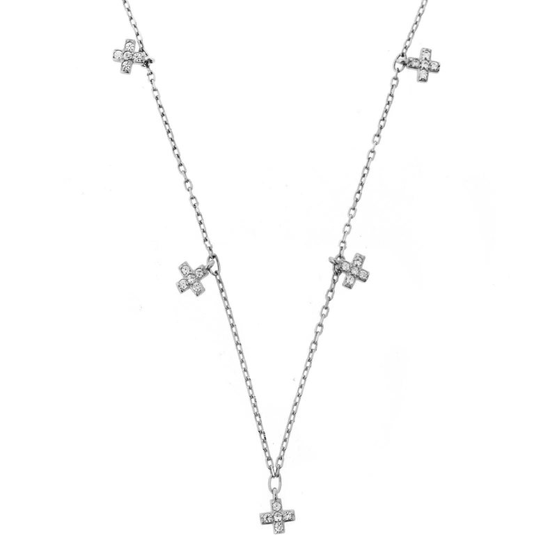 Silver 925  Necklace with crosses
