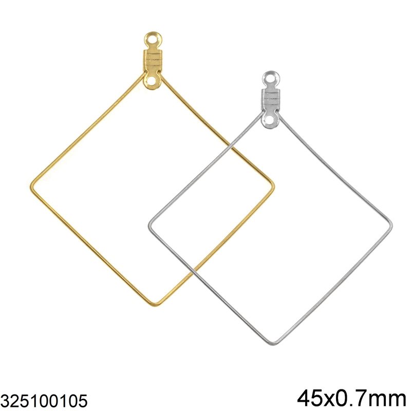 Εξάρτημα Ατσάλινο Ρόμβος 45x0.7mm