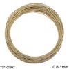 Brass Diamond Cut Wire 0.8-1mm