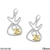 Silver 925 Lucky Charm Pendant Pouch "25" 18mm