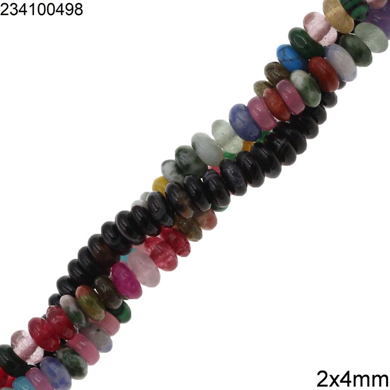 Semi Precious Stones Rodelle Beads 2x4mm