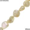 Mop- shell Pearl Plated Beads  AB 20mm