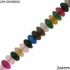 Semi Precious Stones Rodelle Beads 2x4mm