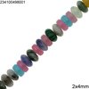 Semi Precious Stones Rodelle Beads 2x4mm