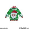 Acrylic New Years Lucky Charm Sweater 32.5x36.5mm