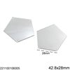 Plastic Flat Sew-on Stone Mirror