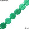 Jade Flat Round Beads 15mm