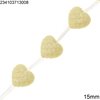 Pasta Heart Beads 15mm