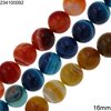 Agate Beads with Stripes 16mm