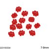 Polymer Clay Beads Puzzle 7-9mm, Red