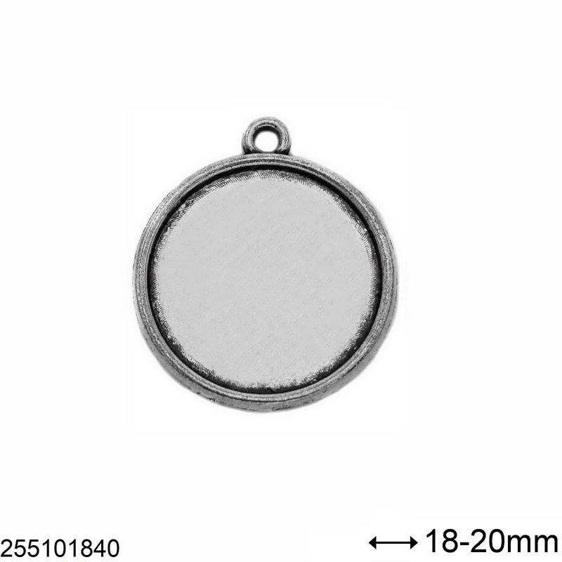Casting Round Pendant Cup 18-20mm