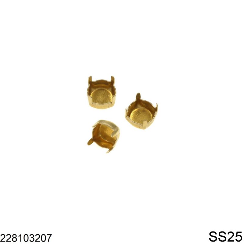 Brass Round Cup Closed Bottom SS25, Raw Brass