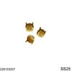 Brass Round Cup Closed Bottom SS25, Raw Brass