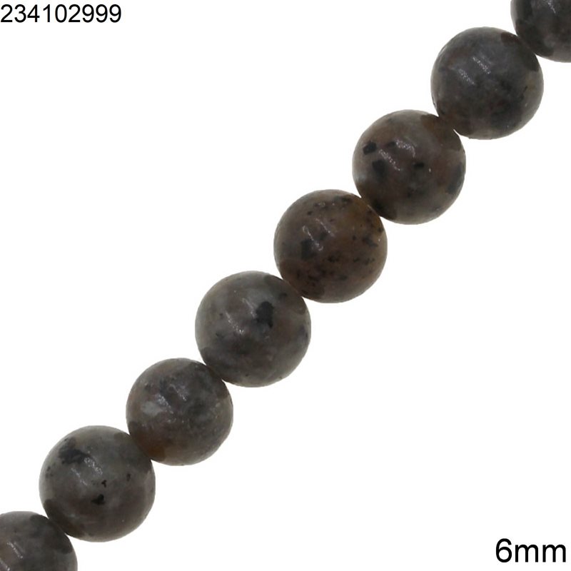 Flame Stone Yooperlite Round Beads 6mm