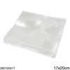 Plastic Transparent Packing Bag with Sticker 17x20cm, 47pieces/100gr