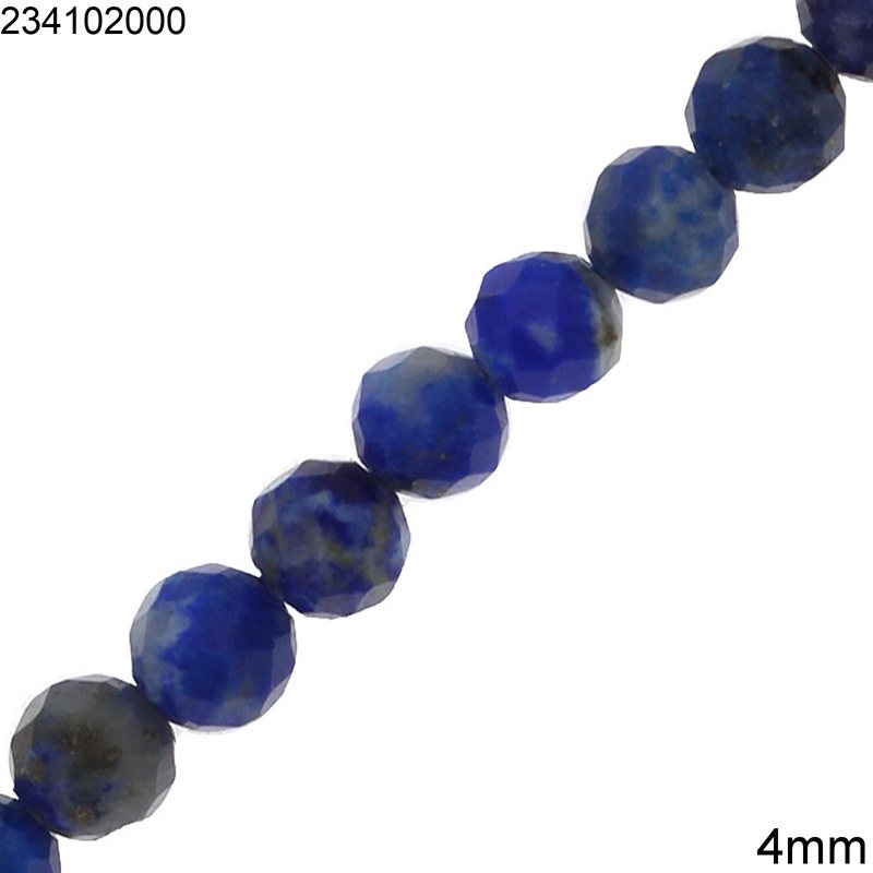 Lapis Faceted Beads 4mm
