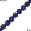 Lapis Faceted Beads 4mm