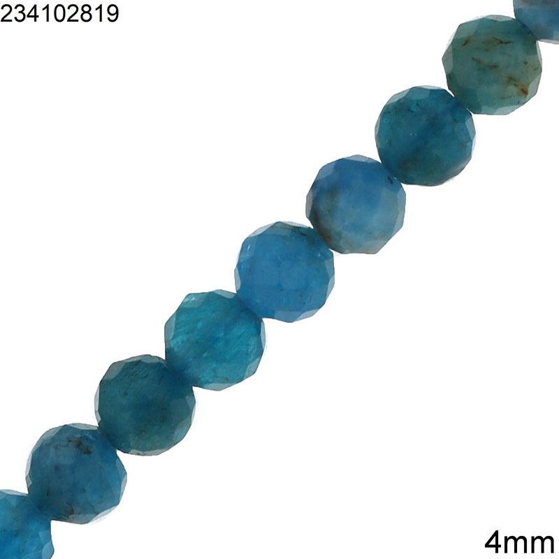 Apatite Faceted Beads 4mm