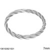 Silver 925 Twisted Bracelet 7mm