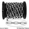 Stainless Steel Oval Link Chain 12.5x5.5x1.5mm