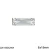 Sew-on Baguette Crystal Stone 6x18mm