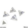 Crystal Sew-on Triangle 18mm Crystal 602 Asfour