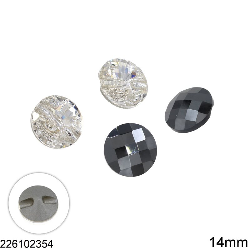 Crystal Button 14mm 688 Asfour