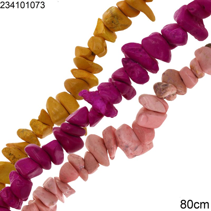 Howlite Chips Beads 80CM