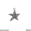 Stainless Steel Pendant Starfish 17-36mm