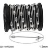 Stainless Steel Snake Chain 1.2mm with Oval Ball 4mm