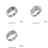 Silver 925 Male Ring with Zircon 9-11mm
