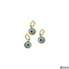 Gold Evil Eye Pendant 4mm K14 0.14gr