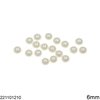 Plastic Pearl Stone A 6mm, White