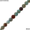 Turquoise Jasper Beads 4mm