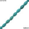 Turquoise Oval Beads 4x6mm